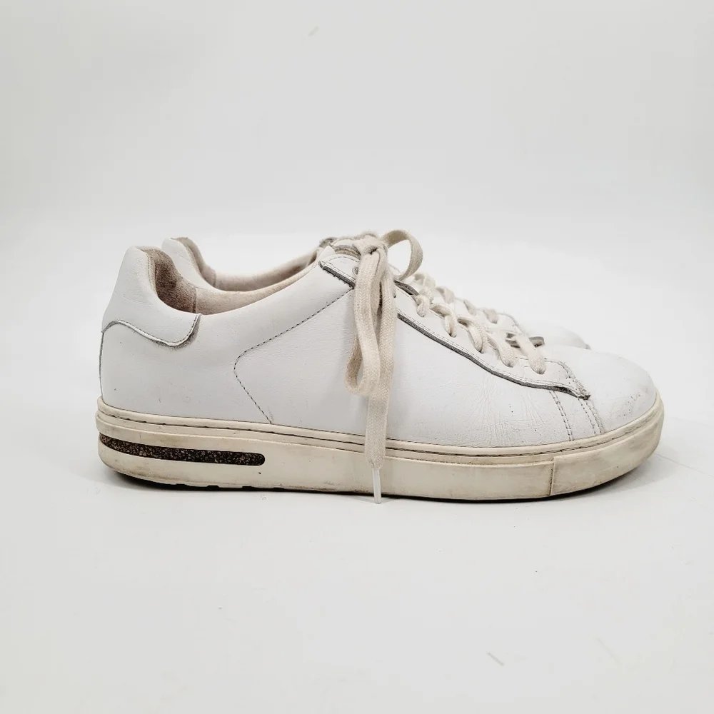 Birkenstock Bend Low Sneakers Size EU 39 White Leather Tennis Shoes